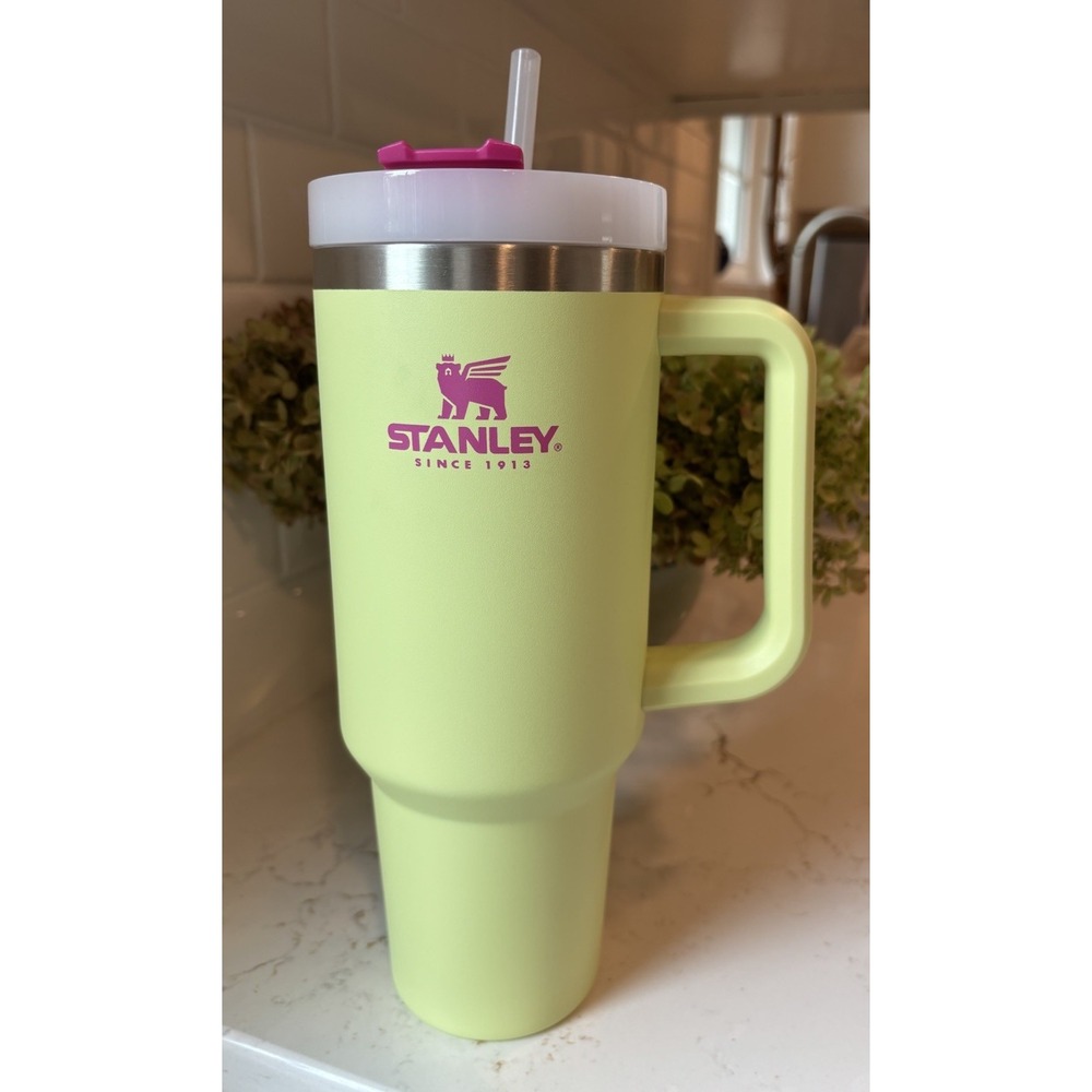 NWOB Stanley 40 oz Rare Citron Mix Lime Pink Quencher Tumbler Retired